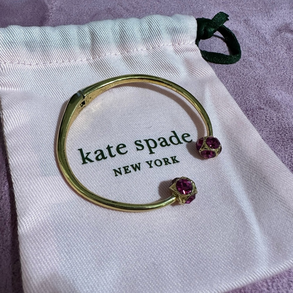 Kate Spade Pink Rhinestone Bangle